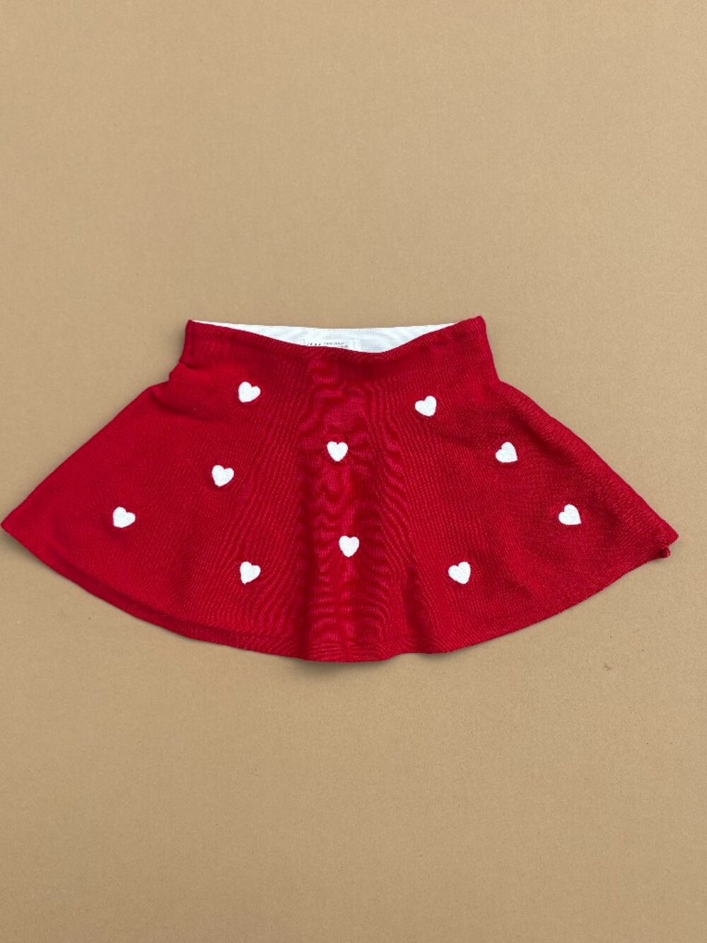H&M girls knit heart skirt size 1.5-2Y NWOT